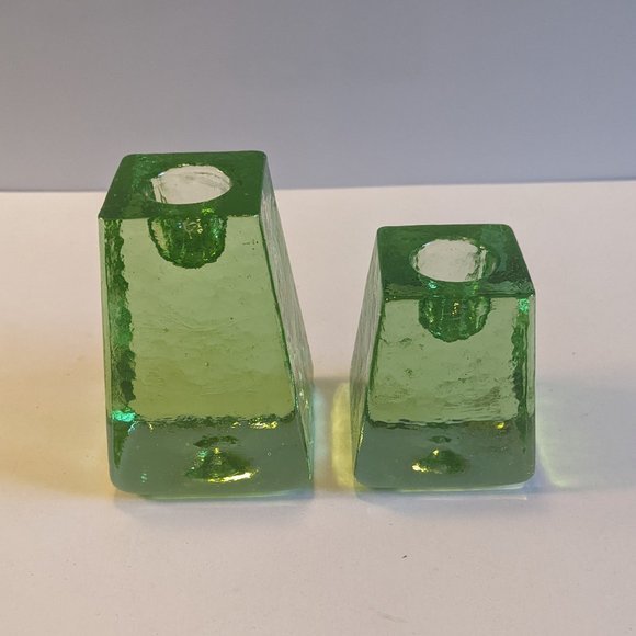 Fire and Light glass candle holders - Picture 1 of 2